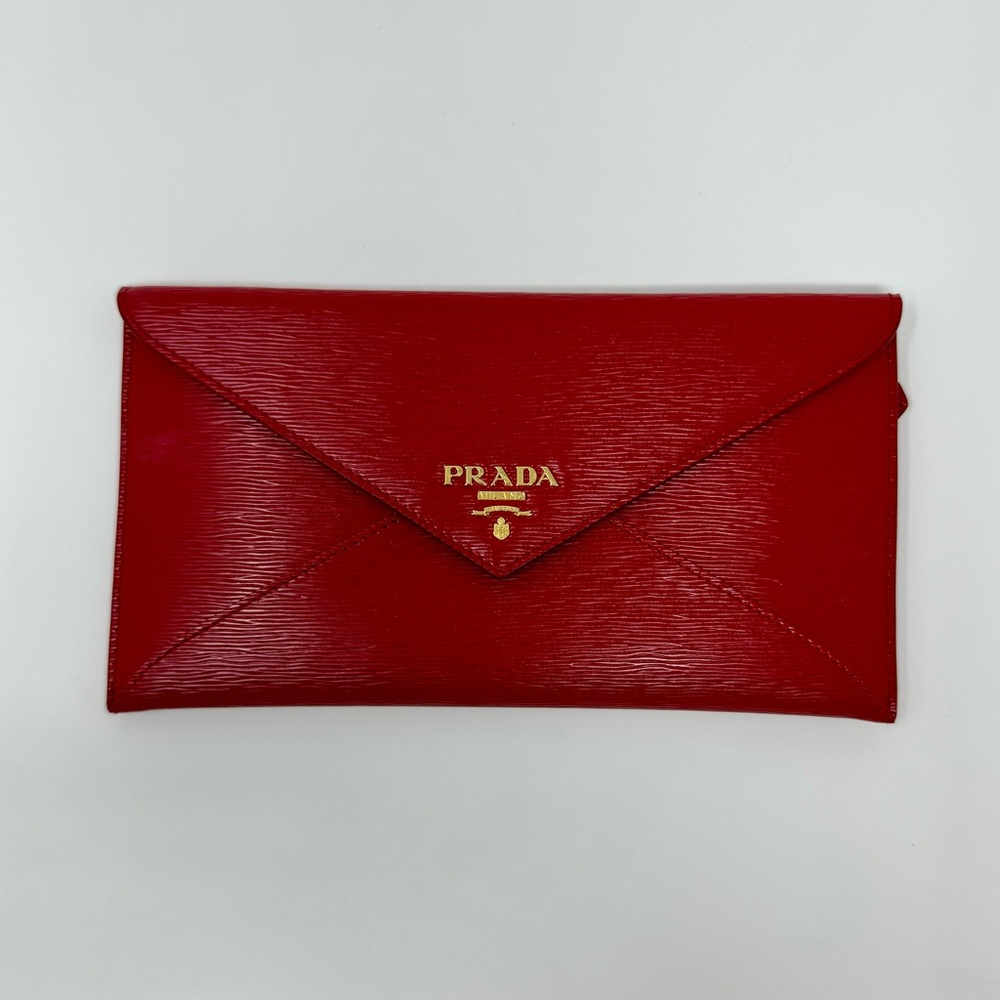 Authentic Prada Envelope Clutch Bag